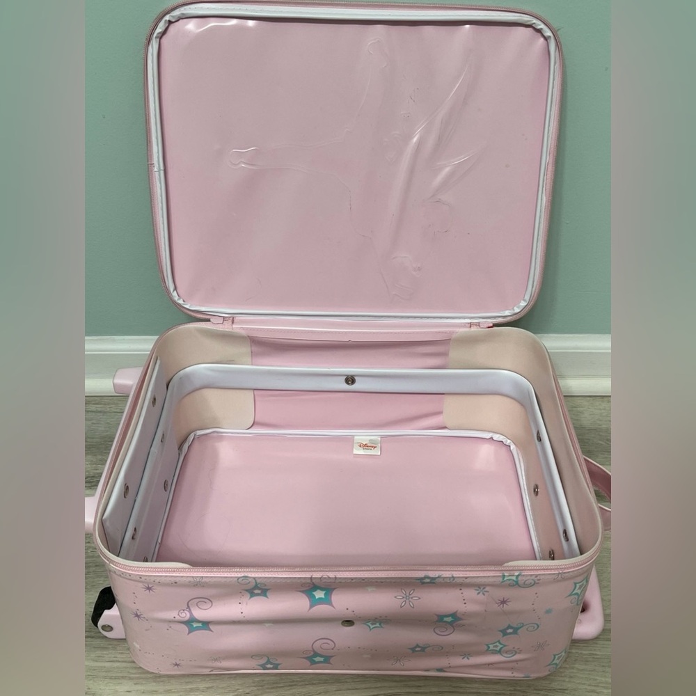 Vintage Y2K Disney Store Tinkerbell Child Size Rolling Suitcase - Picture 3 of 15